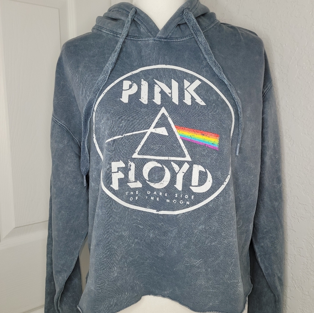 *NEW* PINK FLOYD Dark Side of the Moon Crop Hoodie